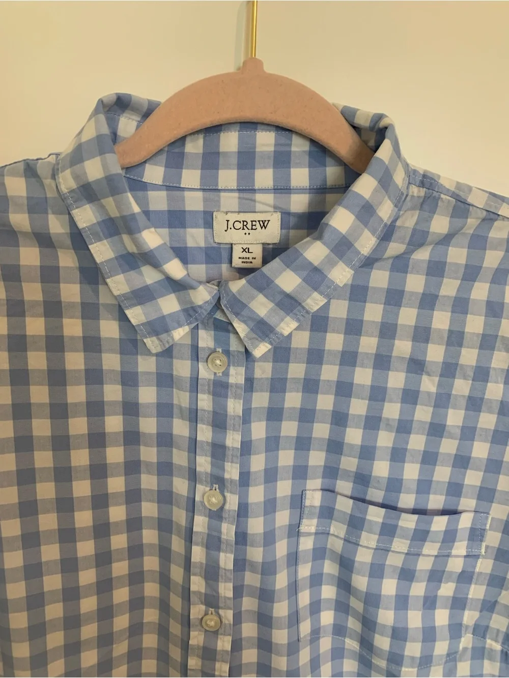 J. Crew lightweight gingham